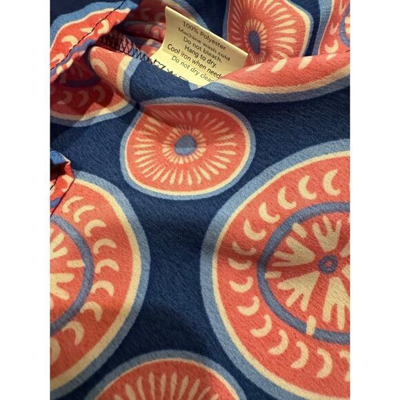 Mudpie Women's Vibrant Racerback Tank Blue/Pink Large - Picture 6 of 6